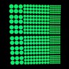 1 Sheet Glow in The Dark Wall Stickers, 408Pcs Removable