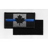 Police Law Enforcement Thin Blue Line Canada Flag Patch with