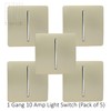 Trendi Modern 1 Gang 1 or 2 way Screwless Rocker