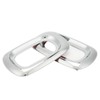 Pair Side LED Marker Light Covers Chrome Bezels Waterproof Heat