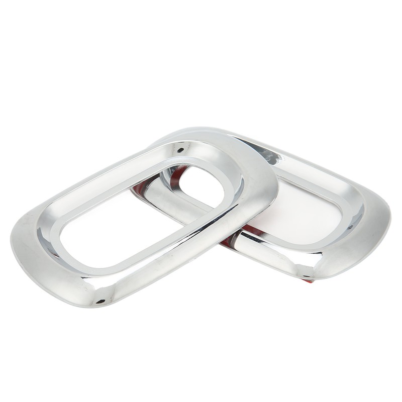 Pair Side LED Marker Light Covers Chrome Bezels Waterproof Heat