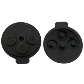 SALPIE - Case for Smart 451 Fortwo Forfour Coupè Roadster Remote Control | Replacement Car Key 3 Buttons Made of Rubber | Robust Casing, Black, Buttons