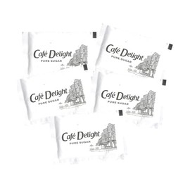 Classic Coffee Concepts Cafe Delight Sugar - 1000 Packets per Carton - 0.11 oz Pure Cane Sugar - Kosher