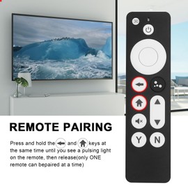 Replacement G9N9N Voice Remote Control Compatible with Chromecast 4K Streaming Stick Entertainment Snow, New for Chromecast Remote