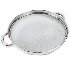 KITCHEN DIVA 10" Stainless Steel Mesh Strainer | 28 Gauge | Great for Sorting Soil, Seeds, Gravel, Mealworm Farms