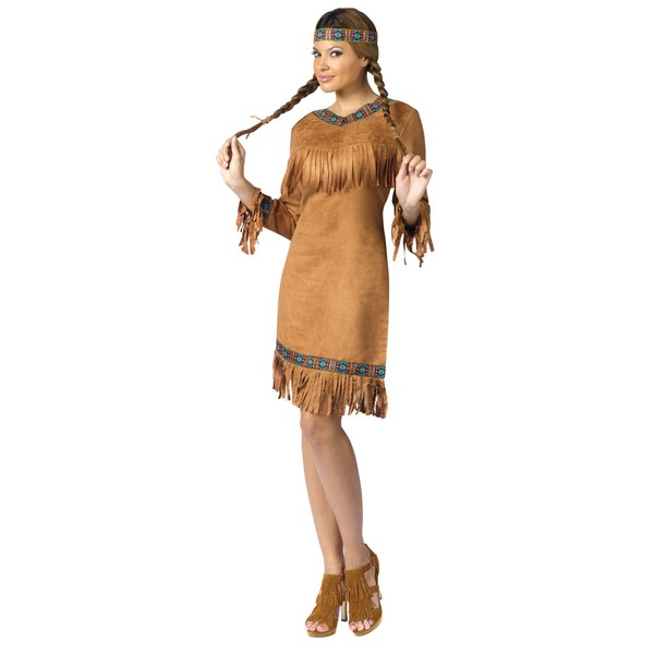 Fun World womens Native American Costume, Multicolored, Medium Large US