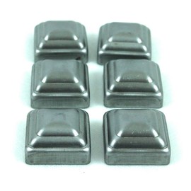 1 1/2" Pressed Steel Post Caps For Square Steel Posts (Lot of 6 Caps)