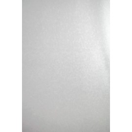 Netuno 20 x Craft Cardboard, Pearlescent White, DIN A4, 210 x 297 mm, 250 g, Aster Metallic White Sequins Effect Cardboard, Pearl White, Shiny, Shiny, Pearlescent Craft Cardboard, Pearlescent Glossy
