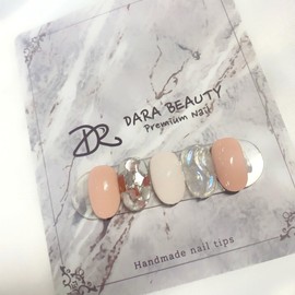 Dara Beauty April Art of the MonthMother-of-Pearl Wave Nails❣ - Nail Glue / 다라뷰티 4월 이달의아트자개 물결네일❣ - 네일글루