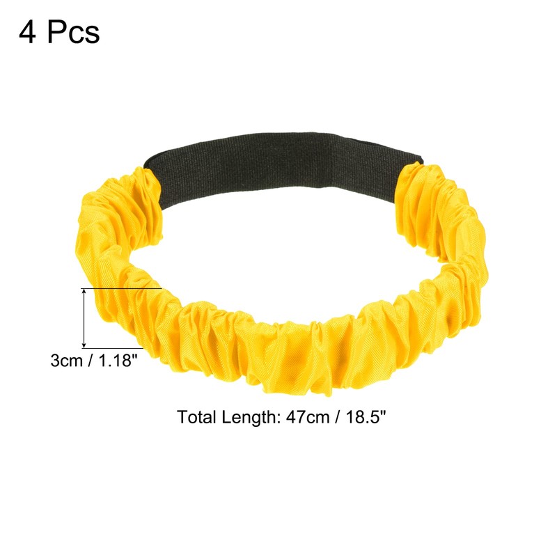 PATIKIL 3 Legged Race Bands, 4 Pack Elastic Tie for