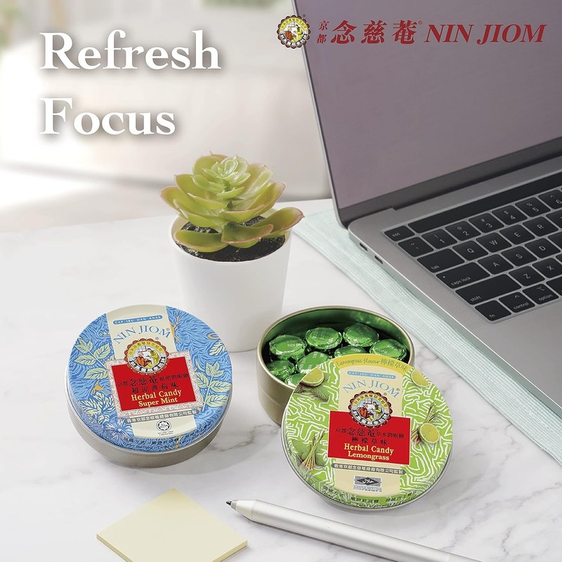Generic Pack of 3 Nin Jiom Mint Flavour Herbal Candy
