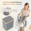 Towel Warmer & Laundry Basket 2-in-1, Foldable Towel Warmer for