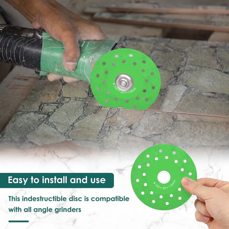 9Pcs Diamond Porous Widened Cutting Disc Wear Resistant Rock Slab