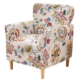 FUANGUI Banquet Armchair Slipcover Printed Chair Covers with Arms Stretch Club Chair Slipcover Soft Armchair Sofa Covers Anti-Slip Furniture Protector for Dogs Pets Home Living Room Decor