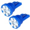 LBRST 2x T10 6-3020-SMD Blue LED Bulb Interior Dome Map