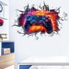 Wajade Game Wall Sticker Gamer Controller 3D Wall Decals Boy
