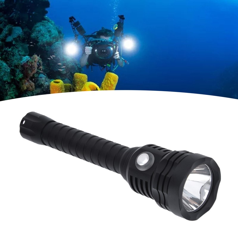 Dive Light 10000LM XHP70 Diving Flashlight Waterproof Dive Torch with