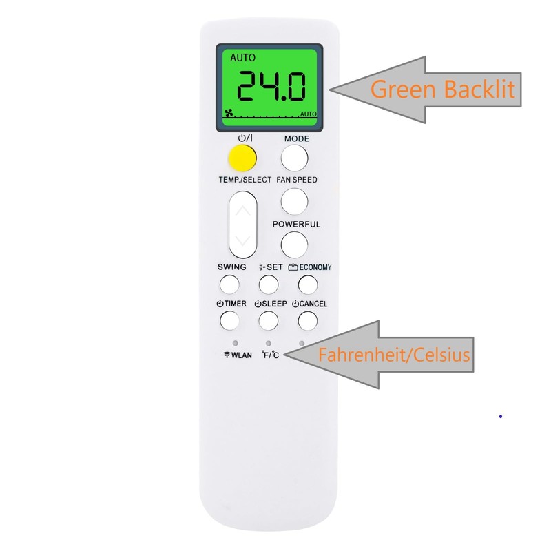 Replacement Remote Control for Fujitsu AC Air Conditioner AR-RPB2U K9334139011