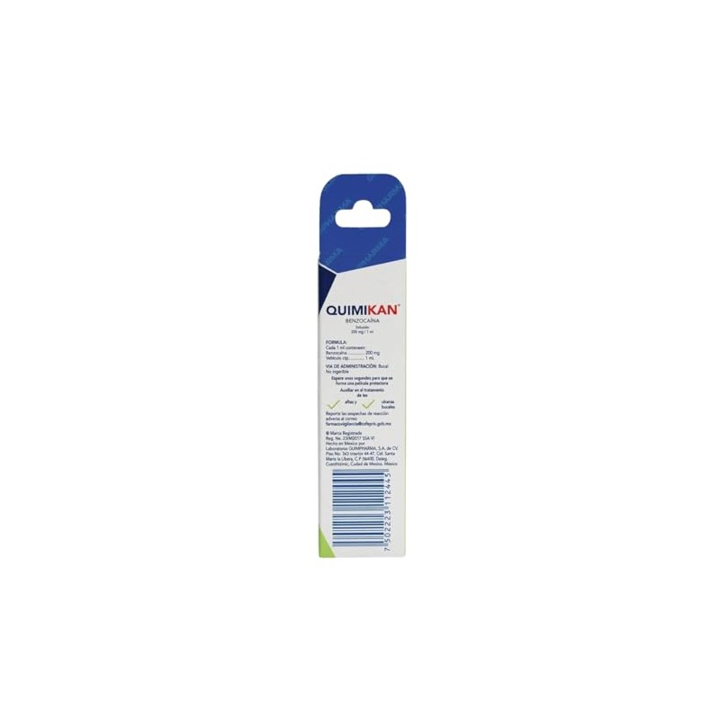 Quimikan Benzocaína 200 mg/1 mL Solución Tópica Bucal | Alivio