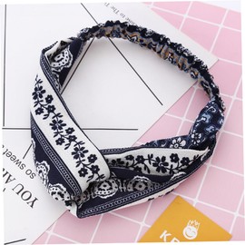 Ipetboom 3pcs Retro Printed Elastic Headbands for Women Twisted Hair Wrap Breathable and Comfortable Hair Accessories for Daily Wear and Parties Assorted Striped Styles