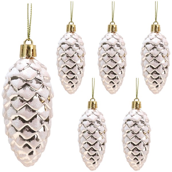 Christmas Concepts® Pack of 6 – 90mm (3.5") Shiny &
