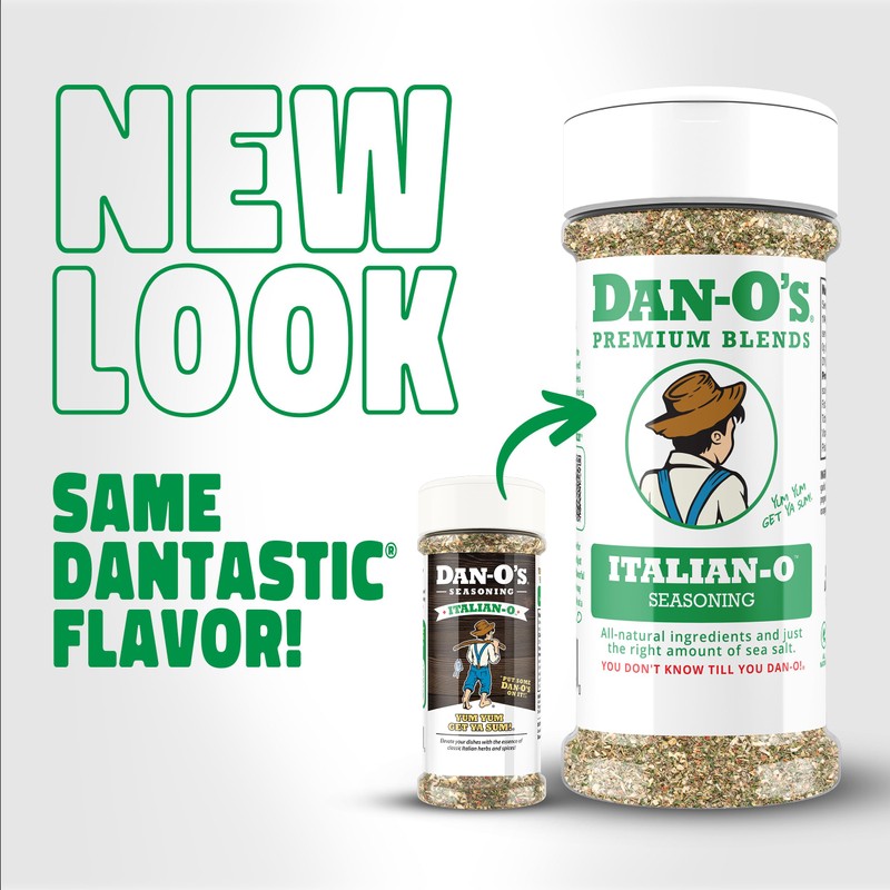 Dan-O's Italian-O Seasoning, 1.7 oz Bottle, Italian Seasoning for Pasta,