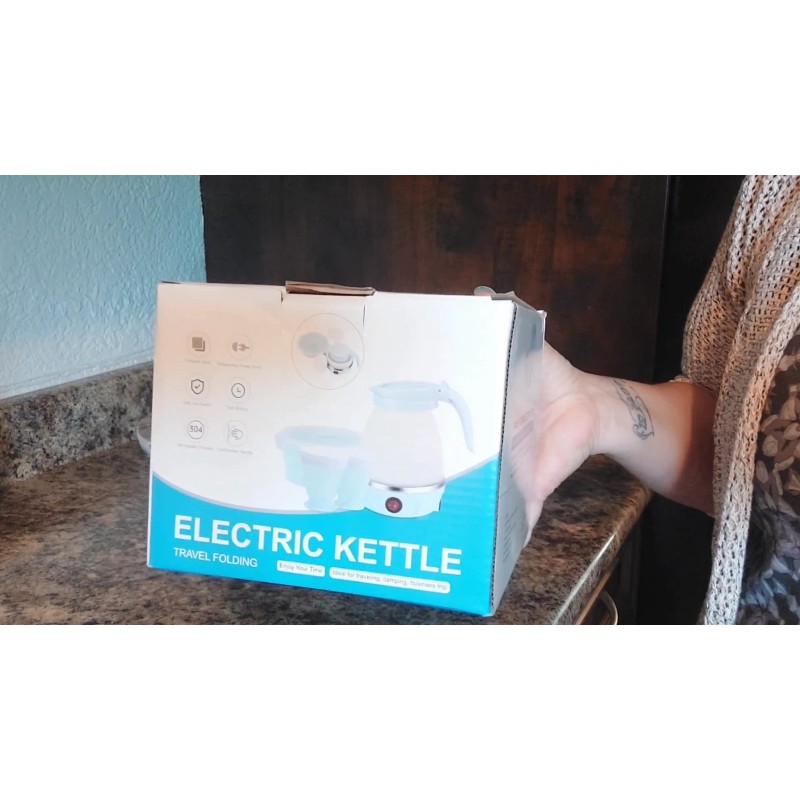 HK Portable Kettle for Fast Water with 1 Collapsible Bowl