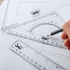 Mr. Pen Triangle Ruler, Protractor, Math Set - 3 Pack,