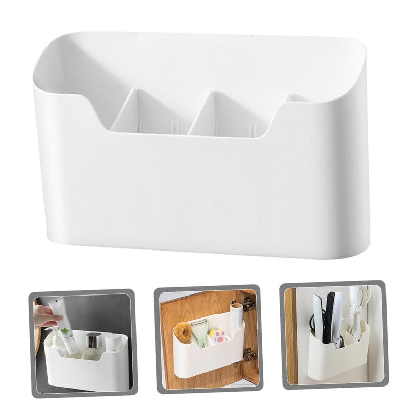 ABOOFAN 1Set Hanging Shower Basket Wall Mounted Sundry Container for