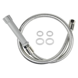 44 Inches B-0044-H Pre-Rinse Hose Replacement for T&S Brass, Commercial Kitchen Sink Spray Flexible Stainless Steel Hose with Heat Resistant Handle