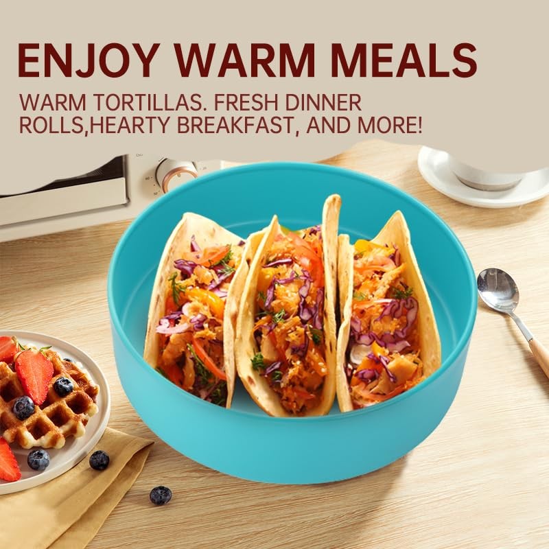 vivicreate 2 pcs pack Tortilla Warmer, Tortilla Servers, Pancake Keeper,tortillas