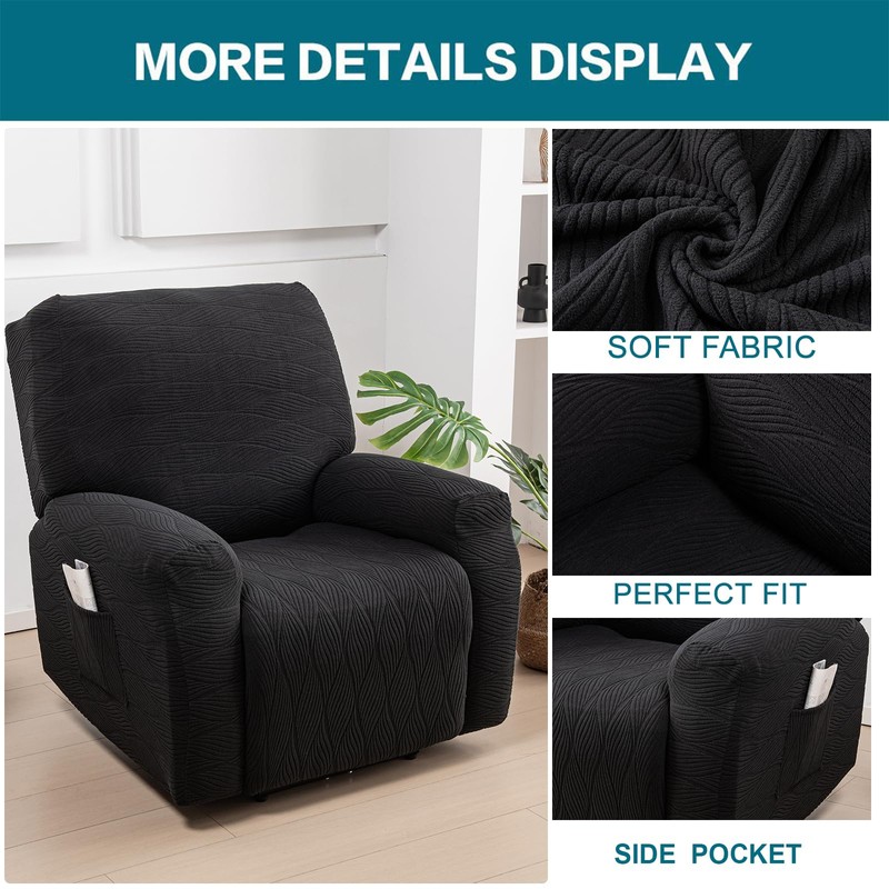 Recliner Chair Covers 4-Piece Lazy Boy Recliner Slipcovers, T20