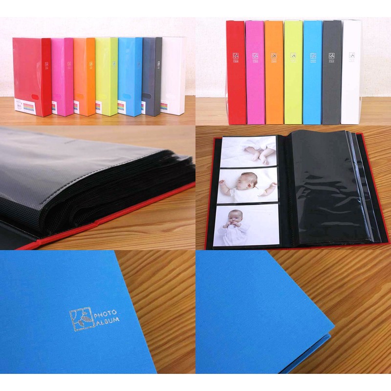 Nakabayashi TCPK-L-240-PW Photo Album File with Pockets, 240 Pockets, 3.5