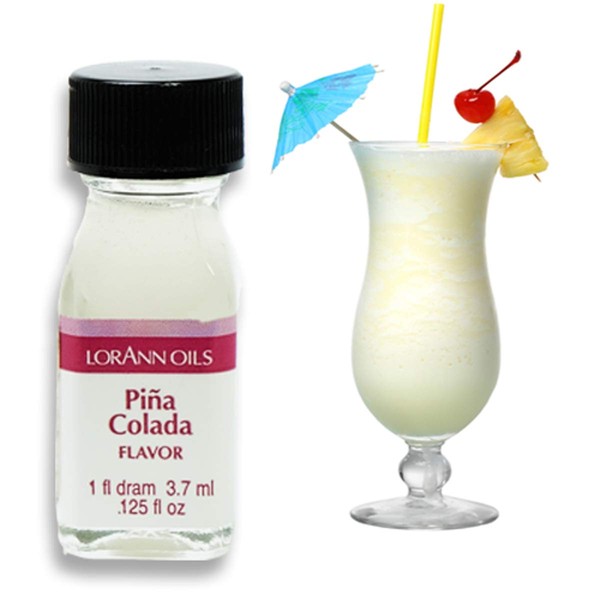 LorAnn Pina Colada Super Strength Flavor, 1 dram bottle (.0125 fl oz - 3.7ml)
