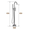 GAOMON Freestanding Bathtub Faucet Brushed Nickel Floor Mount Tub Filler
