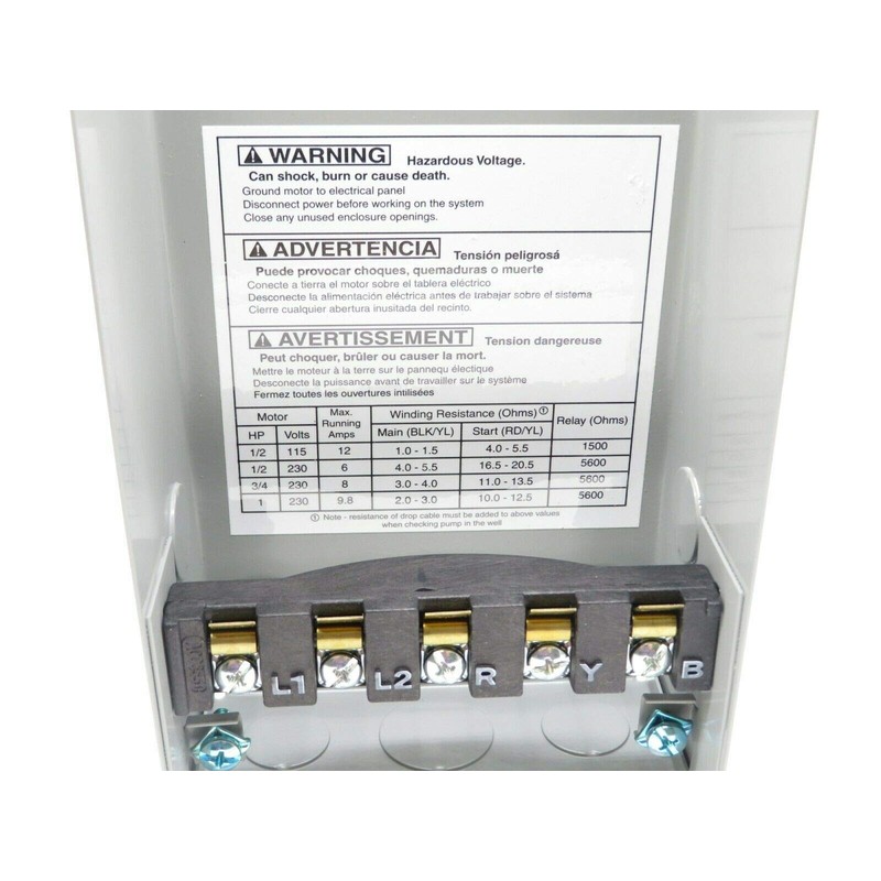 CB05412 CentriPro Quick Disconnect (QD) Control Boxes - 1/2 HP