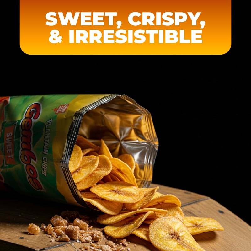 Gembos Sweet Maduritos Plantain Chips - Deliciously Sweet Plantains Snack,