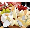 YXChome 4 Cheese Knives Set - Cheese Knife,Cheese Fork,Cheese Slicer,Butter