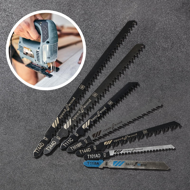 Professional 40 Piece Jigsaw Bladed Wood, 8 Models, Reciprocating Saw