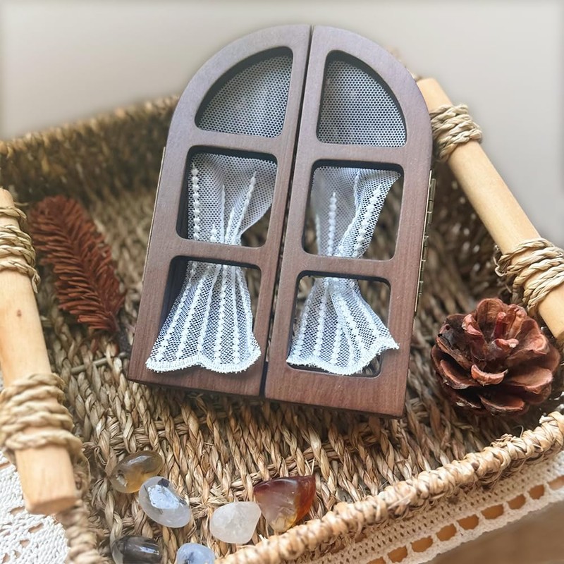 Cute Fairy Door Outlet Cover, Wooden Door Light Switch Cover