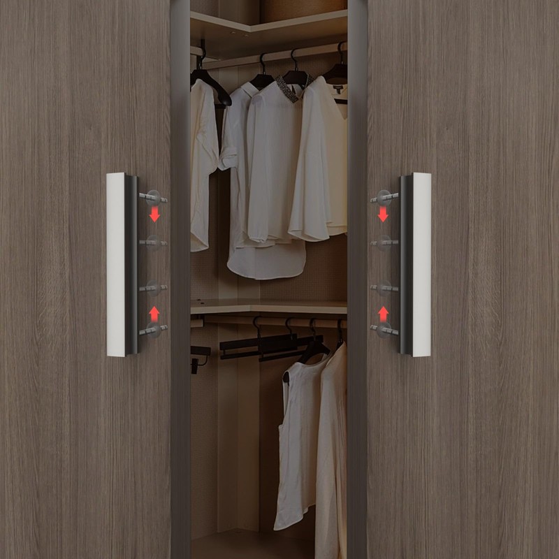 homdiy 10 Pack Adjustable Brushed Nickel Cabinet Pulls 1" to