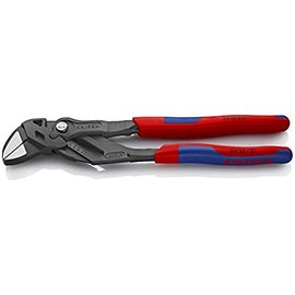 Knipex Pliers Wrenches pliers and a wrench in a single tool grey atramentized, with multi-component grips 250 mm 86 02 250