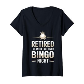 Womens Retired I Plan Legendary Retirees Pension Funny Retirement V-Neck T-Shirt