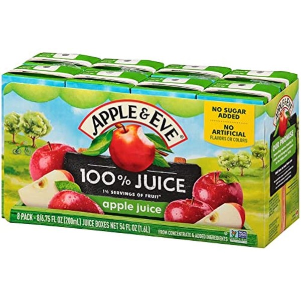 Apple & Eve 100% Juice, Apple, 6.75 Fl Oz (Pack
