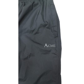 Acmelogy Rain Pants, 100% Waterproof, Breathable, Taped Seam, 10000mm/3000gm for Hiking Golfing Fishing (Women's, 44, Black)