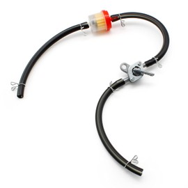 Petrol Hose 6 mm, TIANLIN Fuel Hose Set, Vacuum Hose Car, Fuel Hose, with Fuel Hose Clamp, Fuel Switch and Petrol Filter, Suitable for Motorcycles, Cars