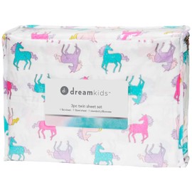 Little Celebrity Twin Sheet Set | Kids Sheet & Pillowcase Sets | Twin Sheets for Boys Girls, Fitted Sheet, Top Sheet, Pillowcase | Twin Sheets Set | Twin Bed Sheets | Bed Sheets Twin (DANCING UNICORN)