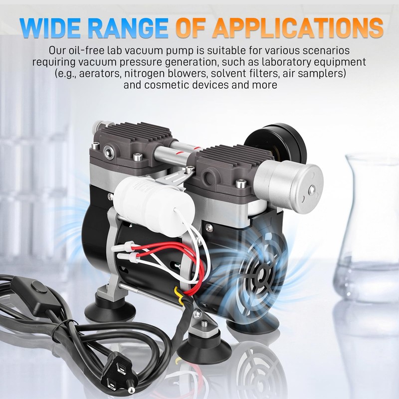 50L/Min Oilless Vacuum Pump for Laboratory Electronics DIY Industry