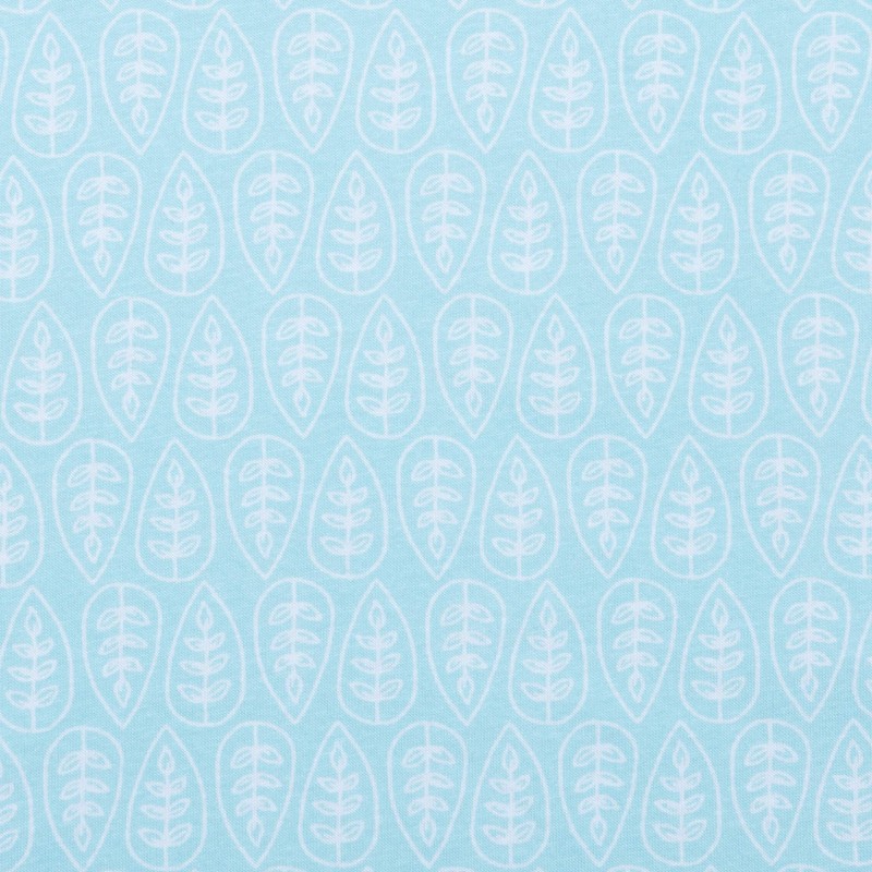 Trend Lab Jersey Fitted Crib Sheet, Leaves