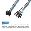 MECCANIXITY 1 Pcs IDC Rainbow Wire Flat Ribbon Cable FC-Female